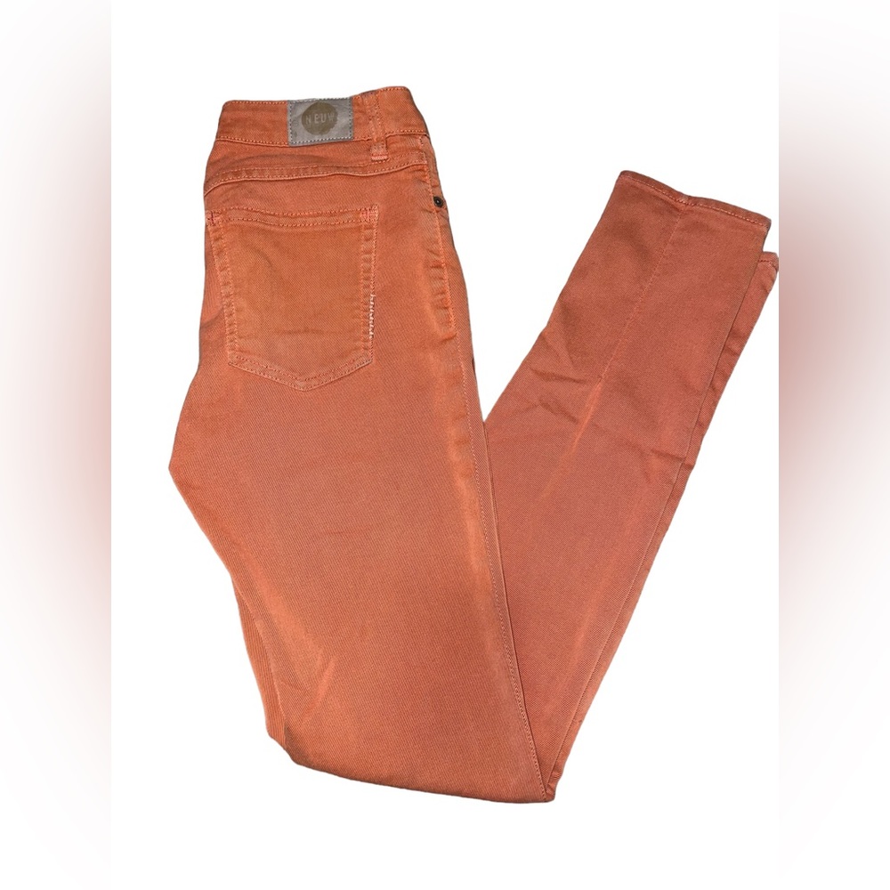 NEUW Orange Colored Skinny Jeans